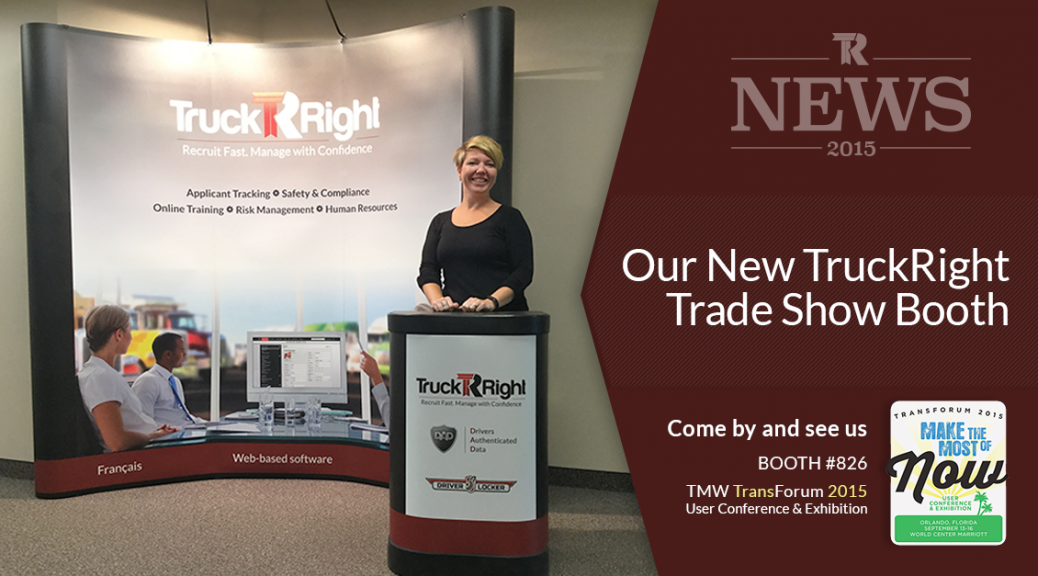 TruckRight's new trade show booth