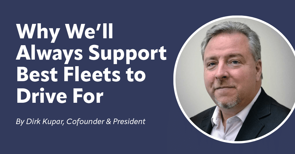 We Support Best Fleets to Drive For